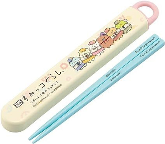 Skater Sumikko Gurashi Chopsticks with Case (Movie Sumikko Gurashi 3)