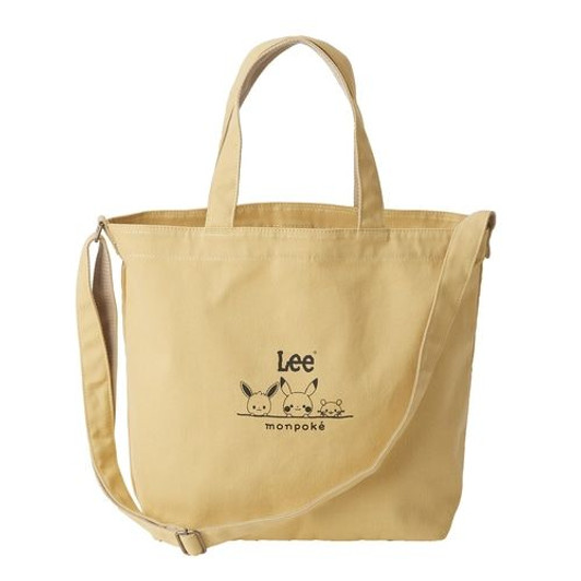 Pokemon Center Original Monpoke x Lee Canvas Mother's Tote Bag (Pastel Yellow)