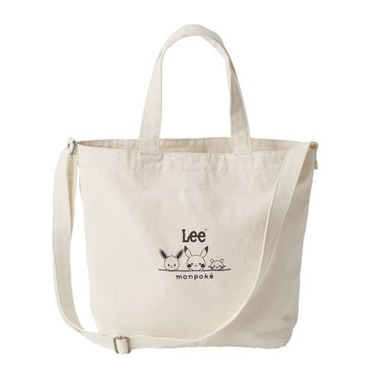 Pokemon Center Original Monpoke x Lee Canvas Mother's Tote Bag (Broken White)