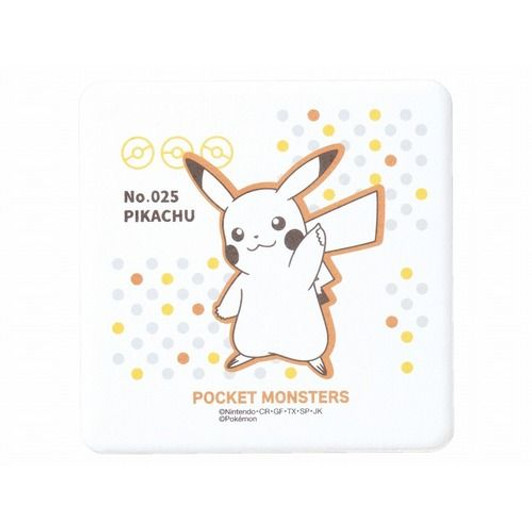 Pokemon Center Original Water Absorbent Ceramic Square Coaster / Pikachu