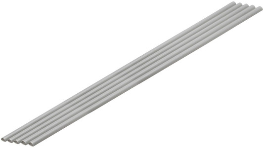 Wave Pla=Materials [Gray] Half Pipe 2 x 4 mm 5pcs