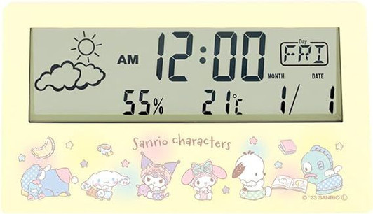 T's Factory Sanrio Multi-Function Digital Clock / Leisure Time