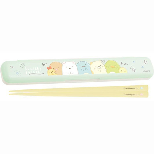 San-x Sumikko Gurashi Chopsticks with Case (Gyumu Gyumu Squeeze)