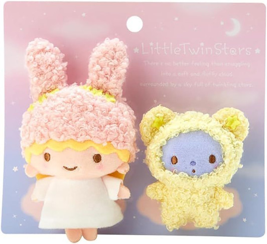 Sanrio Brooch Set - Little Twin Stars (Fluffy Fancy)