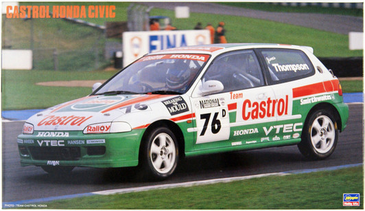 Hasegawa 1/24 Castrol Honda Civic Plastic Model