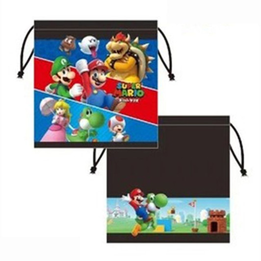 Sun Art Drawstring Bag  L - Mario and Yoshi