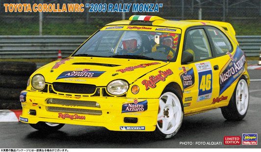 Hasegawa 1/24 Toyota Corolla WRC 2003 Rally Monza Plastic Model