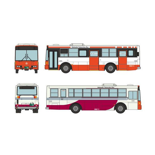 Tomytec Bus Collection Hokkaido Takushoku Bus Fuji Heavy Industries 7E Kanto Bus Color (N scale)