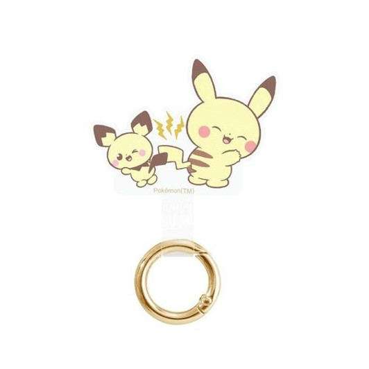Pokemon Center Original PokePeace Smart Phone Carabiner Pikachu & Pichu