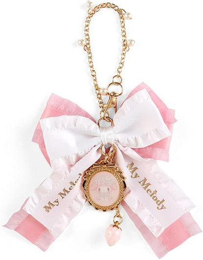 Sanrio Keychain My Melody (White Strawberry Tea Time)