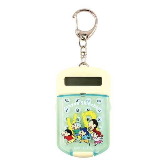 T's Factory Crayon Shin-chan Mini Clear Cover Calculator Keychain Kasukabe Defense Corps