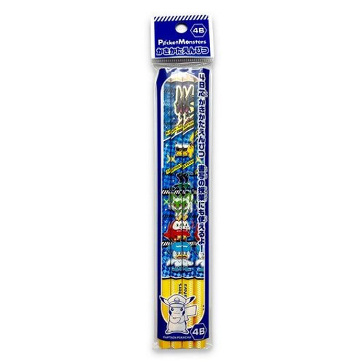 Showa Note Pokemon Kakikata Pencil 4B 4 Pack