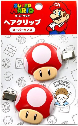 Sun Art Super Mario Hair Clip Toad