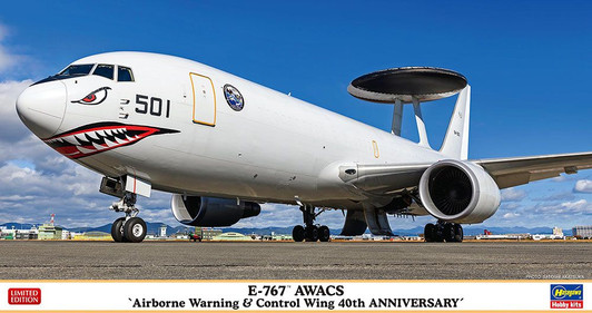 Hasegawa 1/200 E-767 AWACS Warning Wing 40th Anniversary Plastic Model