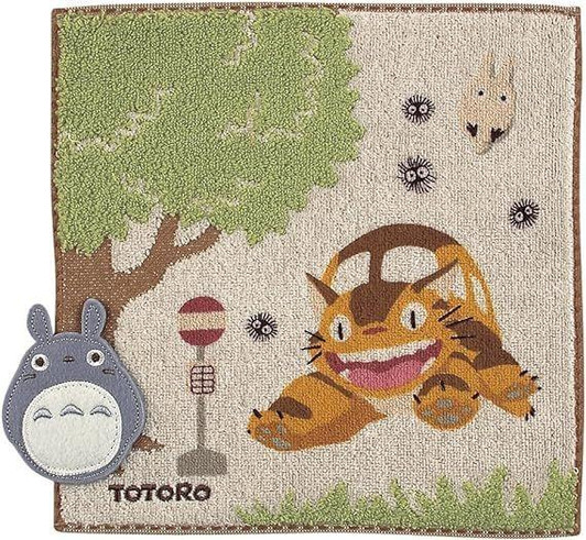  Marushin Studio Ghibli My Neighbor Totoro Mini Towel "Bus Stop" 