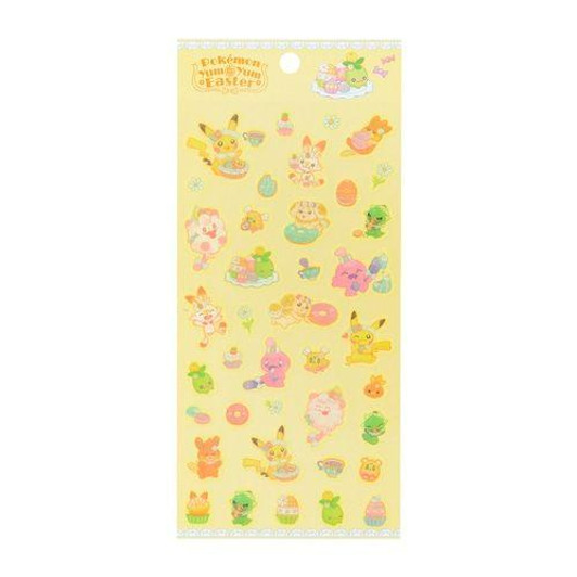  Pokemon Center Original Sticker Set (Pokemon Yum Yum Easter) 