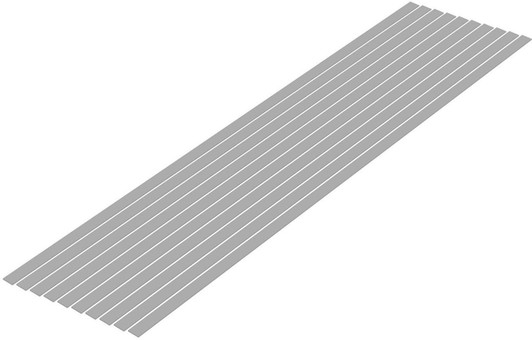 Wave Pla=Materials [Gray] Thin Board 0.5 x 5.0 mm 10pcs 
