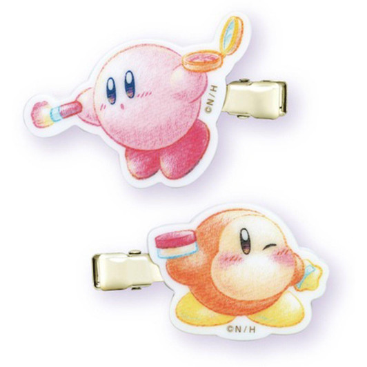  Ensky Kirby Hair Clip Kirby and Waddle Dee 