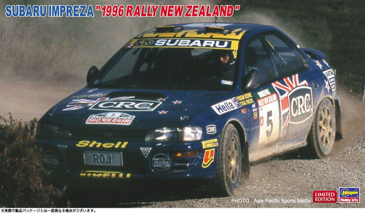  Hasegawa 1/24 Subaru Impreza ''1996 Rally New Zealand'' Plastic Model 