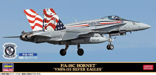  Hasegawa 1/72 F/A-18C Hornet VMFA-115 ''Silver Eagles'' Plastic Model 
