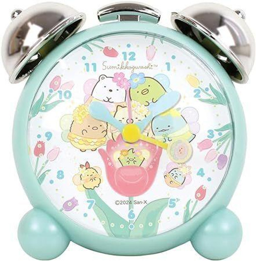  T's Factory Sumikko Gurashi Twin Bell Alarm Clock  Yosei's Flower Field 