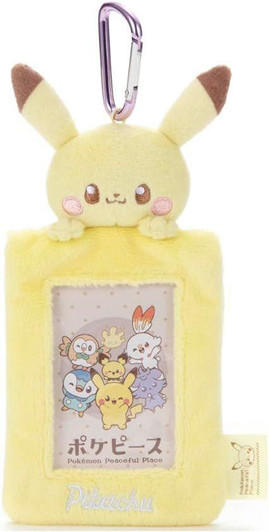  Takara Tomy Pokemon Pokepiece Plush Card Case Pikachu 