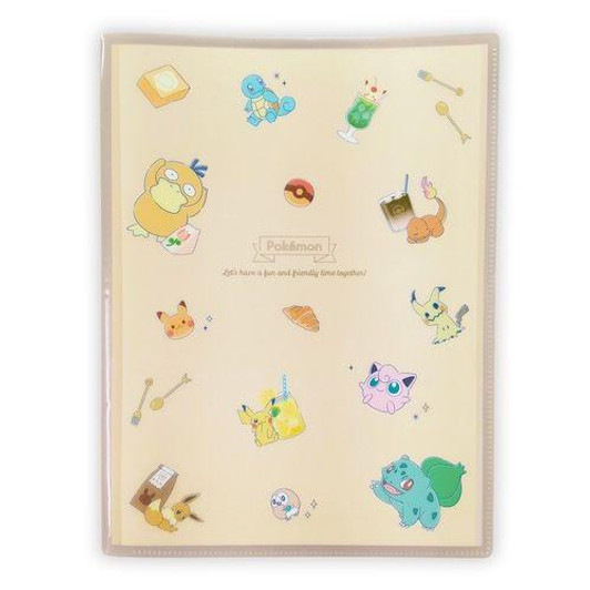  Pokemon Center Original 10 Pocket Clear File (Tea Time) 