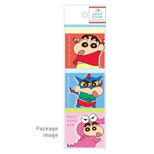  T's Factory Crayon Shin-chan Square Mini Memo Pad Various Faces 