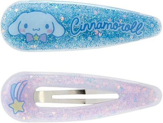  Sanrio Hair Accessory Glitter Hair Clip Set - Cinnamoroll 
