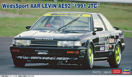  Hasegawa 1/24 WedsSport AAR Levin AE92 ''1991 JTC'' Plastic Model 