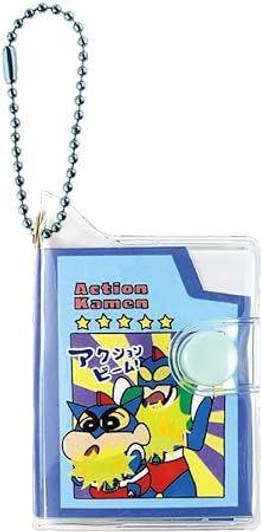  T's Factory Shin-Chan Mini Notebook Keychain with Photo Window - Action Kamen Card 