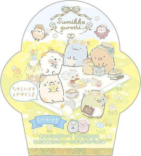  San-x Sumikko Gurashi Mini Letter Memo Pad Picnic 