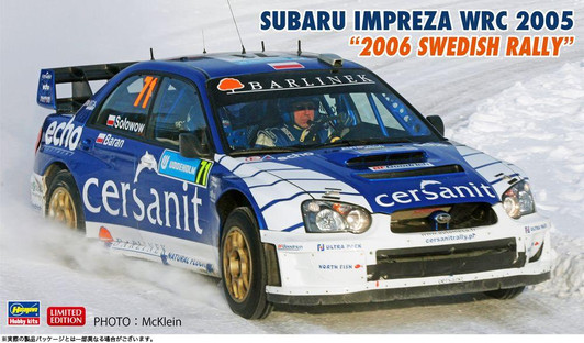  Hasegawa 1/24 Subaru Impreza WRC 2005 ''2006 Swedish Rally'' Plastic Model 
