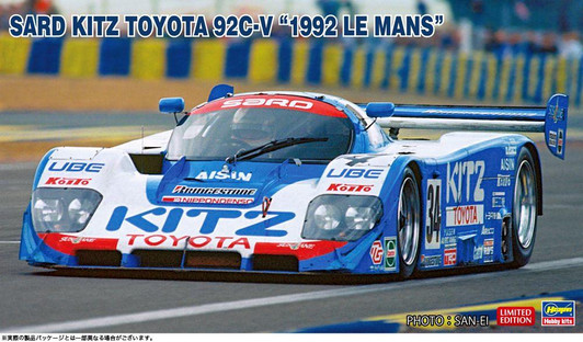  Hasegawa 1/24 Sard KITZ Toyota 92C-V ''1992 Le Mans'' Plastic Model 