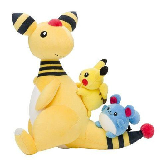 Pokemon Center Original Plush Doll - Ampharos Pikachu Marill - Pokemon Center Tokyo Bay Reopened! 
