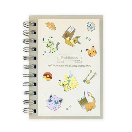  Pokemon Center Original A6W Ring Notebook  (Tea Time) 