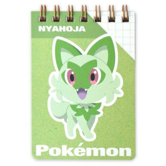 Pokemon Center Original A7 Mini Ring Memo Sprigatito