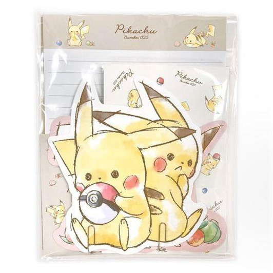  Pokemon Center Original Stationary Set "Pikachu number025" Chirashi Set 