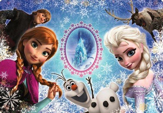  Tenyo DC41-092 Jigsaw Puzzle Frozen Anna & Elsa - Pose! (41 Piece) Child Puzzle (My Photo Piece) 
