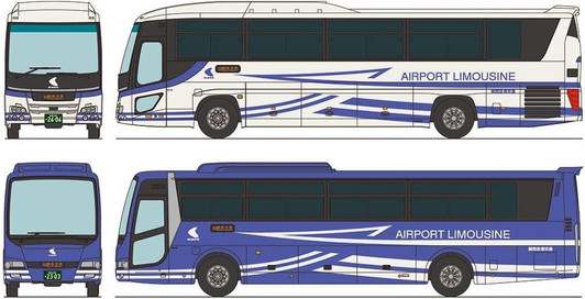  Tomytec Bus Collection Kansai Airport Transportation 30th Anniversary 2 Bus Set (N scale) 