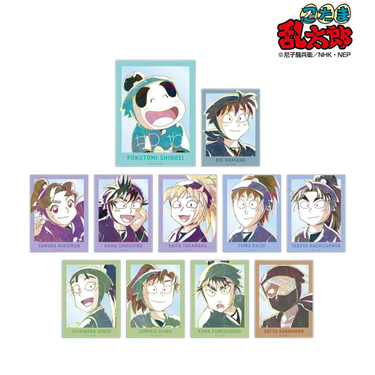  arma bianca Nintama Rantaro Ani-Art Acrylic Card Collection ver.B 11pcs Box 