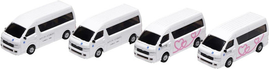 Kato 23-651D Toyota Hiace Super Long (for Elderly Day Care) 4 Cars (N scale)