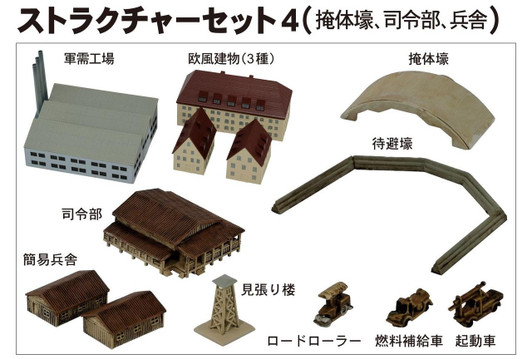  Pit-Road 1/700 Skywave Structure Set 4 Plastic Model 