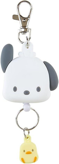  Sanrio Reel Keychain Pochacco Face Design 