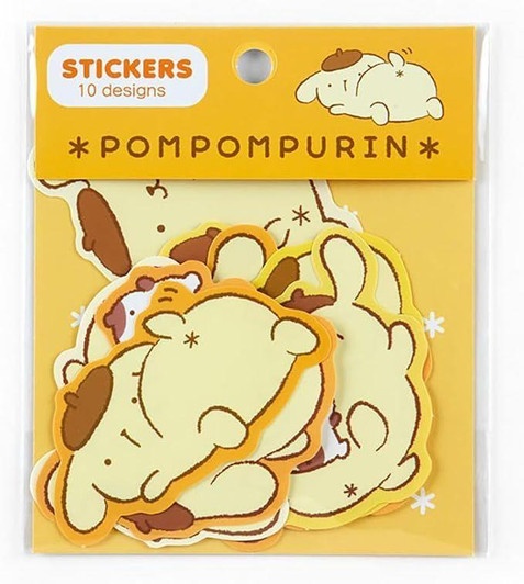  Sanrio Sticker Set Pom Pom Purin (Bouncy Butt) 