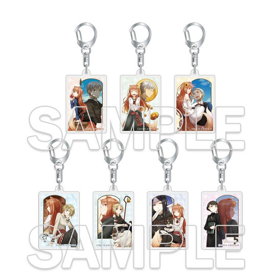 Kadokawa KADOKAWA Spice and Wolf Merchant Meets the Wise Wolf Trading Acrylic Keychain Ver. Dengeki Bunko Renewal Cover 7pcs Complete Box 