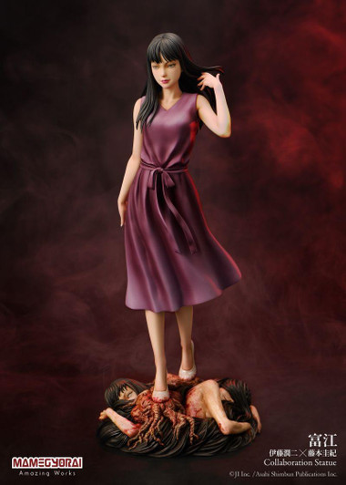  MAMEGYORAI Junji Ito x Yoshiki Fujimoto Tomie Collaboration Statue Figure (Tomie) 