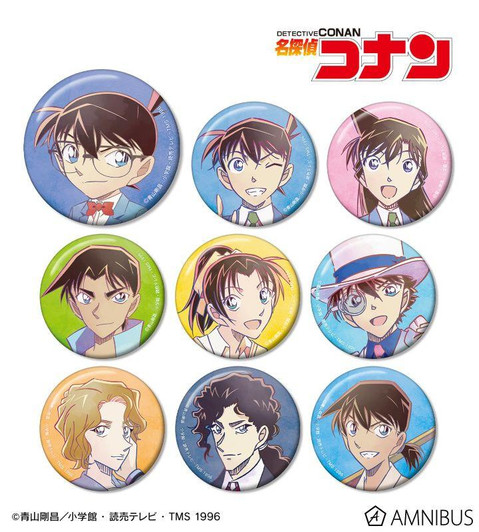  arma bianca Case Closed Detective Conan Trading Ani-Art The 8th Edition Button Badge 9pcs Complete Box 