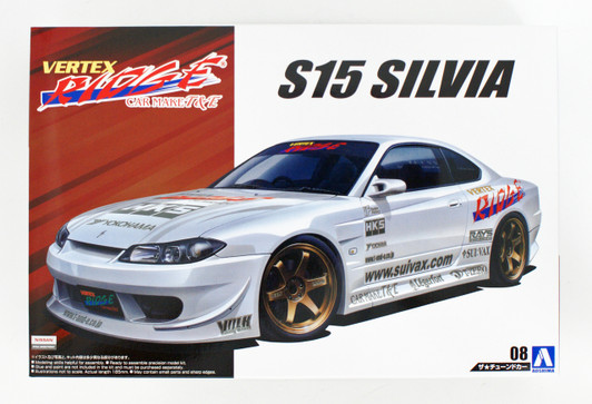 Aoshima 08621 S15 Nissan Silvia Spec.R Brilliant Blue 1/24