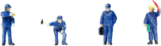 Kato 24-771 Model People 'Steam Loco Crew B: Ground' (N scale)